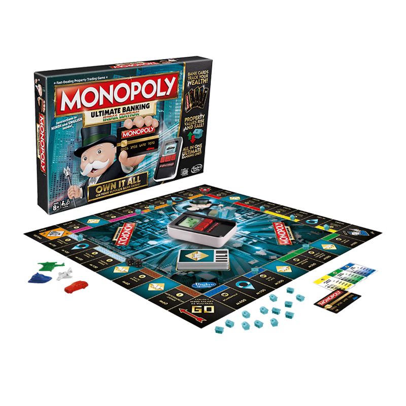 【自营】孩之宝地产大亨monopoly强手棋桌游电子银行升级版-图3