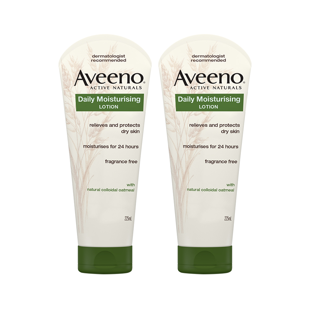 Aveeno/艾惟诺天然燕麦润肤乳（无香型）225ml 2瓶装乳液保湿滋润