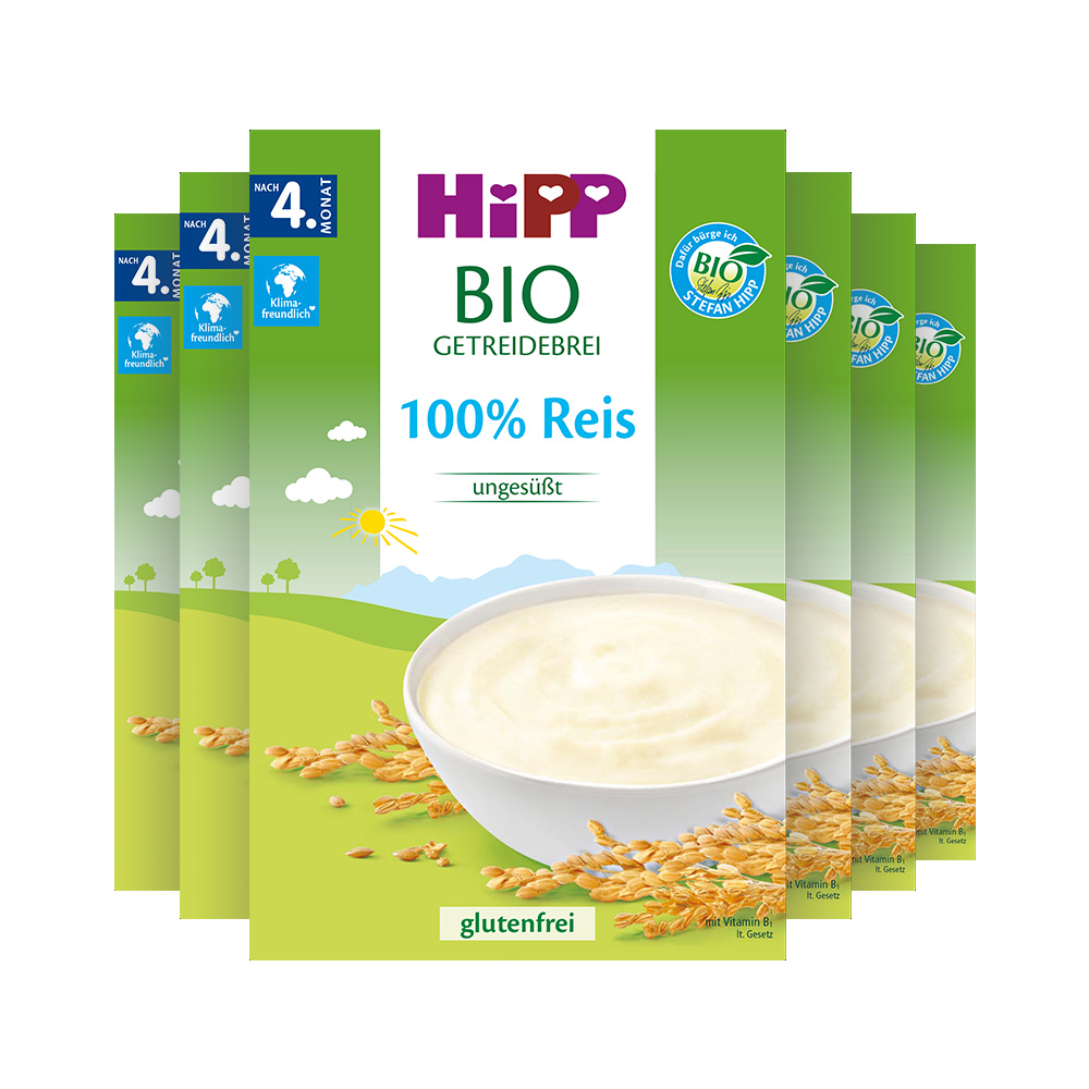 天猫国际进口超市Hipp喜宝婴幼儿辅食 100%大米米粉6盒装0