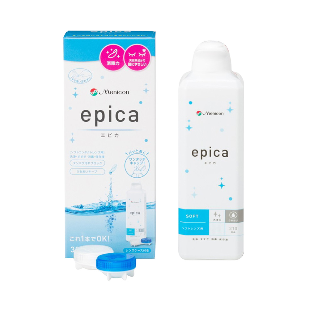 【自营】日本Menicon美尼康epica美瞳隐形眼镜护理液大容量 310ml-图0