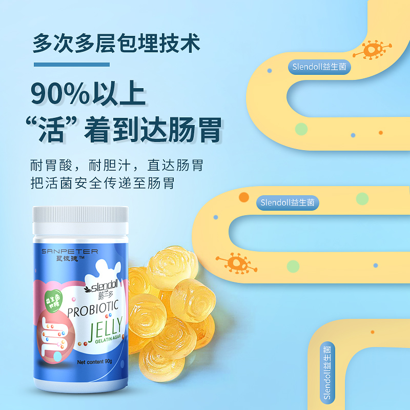 天猫国际进口超市益生菌大人调理肠胃免疫力儿童助消化肠道双歧杆菌益生菌软糖0