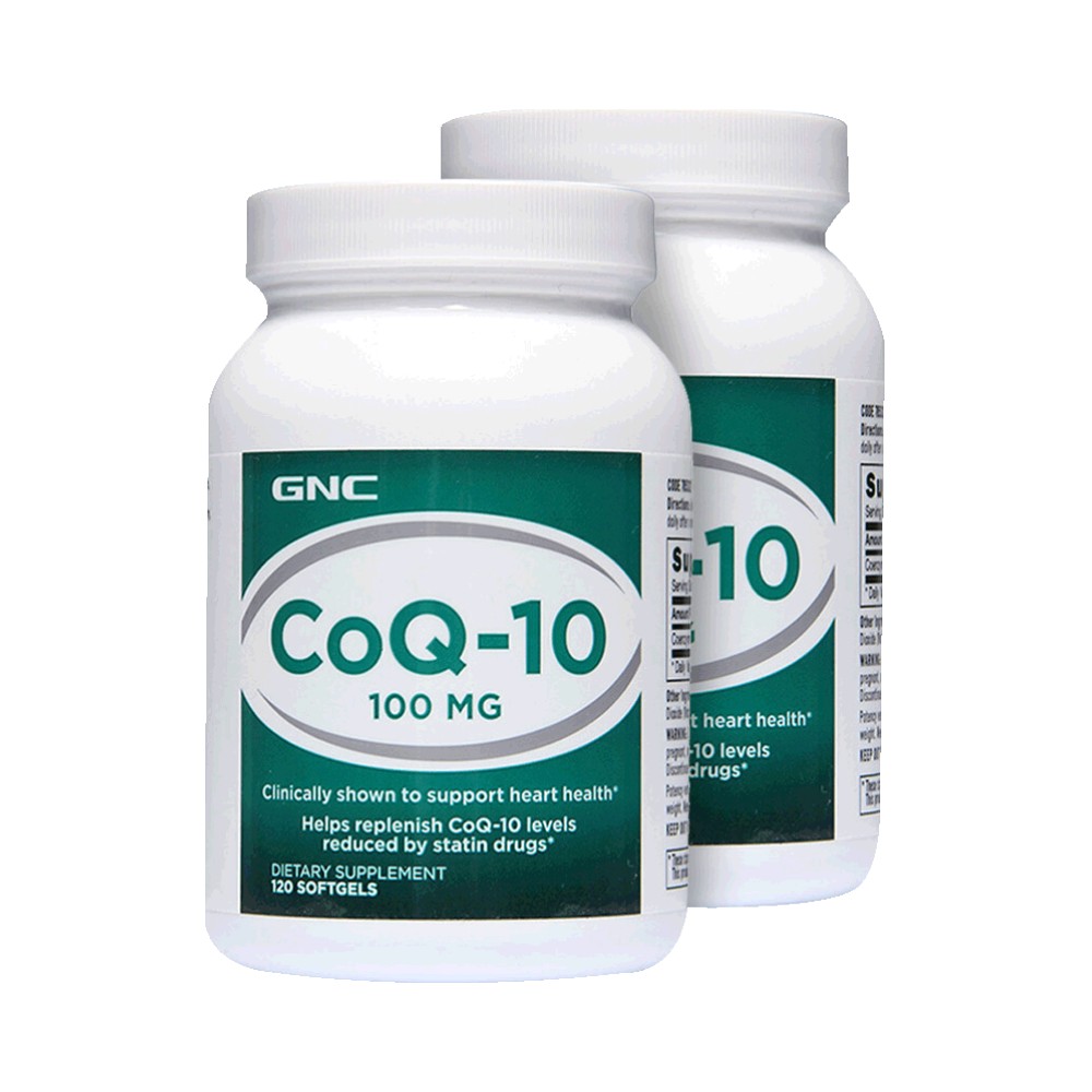天猫国际进口超市【直营】2瓶*GNC健安喜辅酶Q10软胶囊100mg 120粒心脏活力之源0