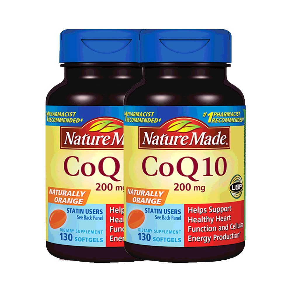 天猫国际进口超市【直营】Nature Made天维美辅酶Q10软胶囊200mg*130粒*2瓶 美国0
