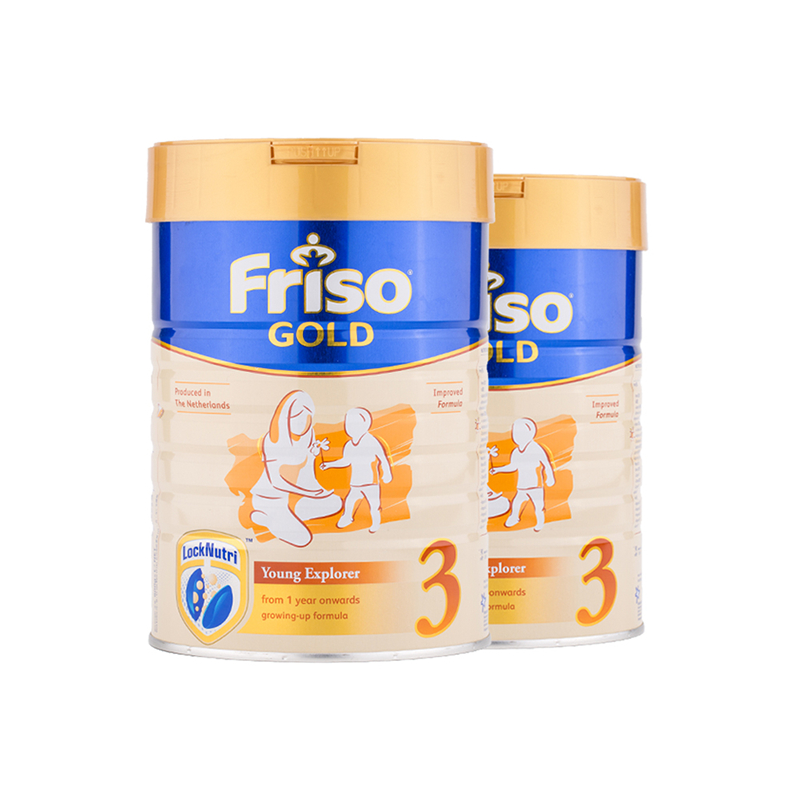 天猫国际进口超市荷兰Friso美素佳儿进口新加坡版婴儿奶粉3段900g*2罐1-3岁0