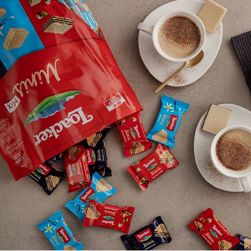 意大利进口Loacker莱家混合迷你威化饼干巧克力800g独立包装80包,淘宝优惠券,粉丝福利购,淘宝优惠卷