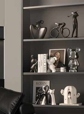 极简艺术小众样板间抽象摆件