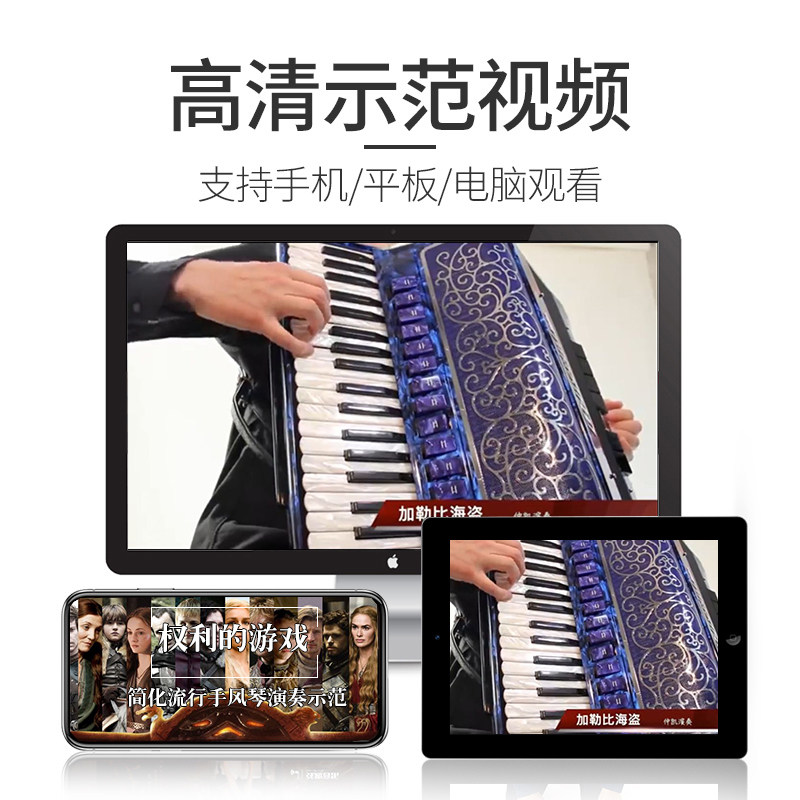 流行手风琴曲集影视金曲入门手风琴 畅想之星图书音乐（新）