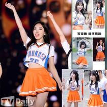 Cheerleader Costume Women Show the Gymnastics Cheerleading Womens Group Students Sportswear annual conference to hit song performance costumes