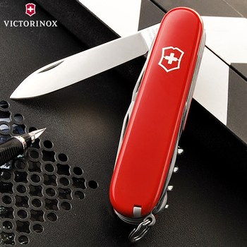 ຕົ້ນສະບັບຂອງແທ້ຈິງ Victorinox Swiss Army ມີດ 91mm climber 1.3703 ນໍາເຂົ້າກາງແຈ້ງຫຼາຍຫນ້າທີ່ພັບມີດສະວິດ