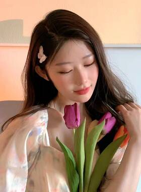透明人鱼姬蝴蝶抓夹发夹