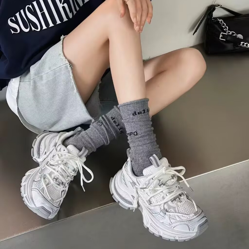 真皮！擦色！专柜撤柜厚底老爹鞋女增高休闲运动鞋M3-35127-2 - 图2