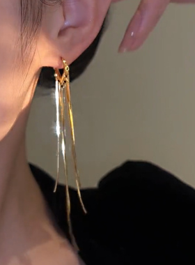 不重显脸瘦的长款耳环