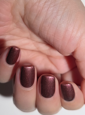OPI ISL154 Stellar Tips玫瑰金金属指甲油 粉铜细闪橄榄皮显白