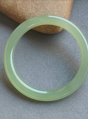 天然和田玉手镯真玉镯玉石镯子晴水糖玉烟紫羊脂白玉青玉碧玉籽料