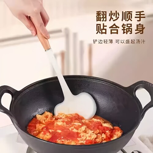 硅胶蘑菇铲简约ins风耐热防粘锅适用铲勺烹饪用具锅铲子 - 图0