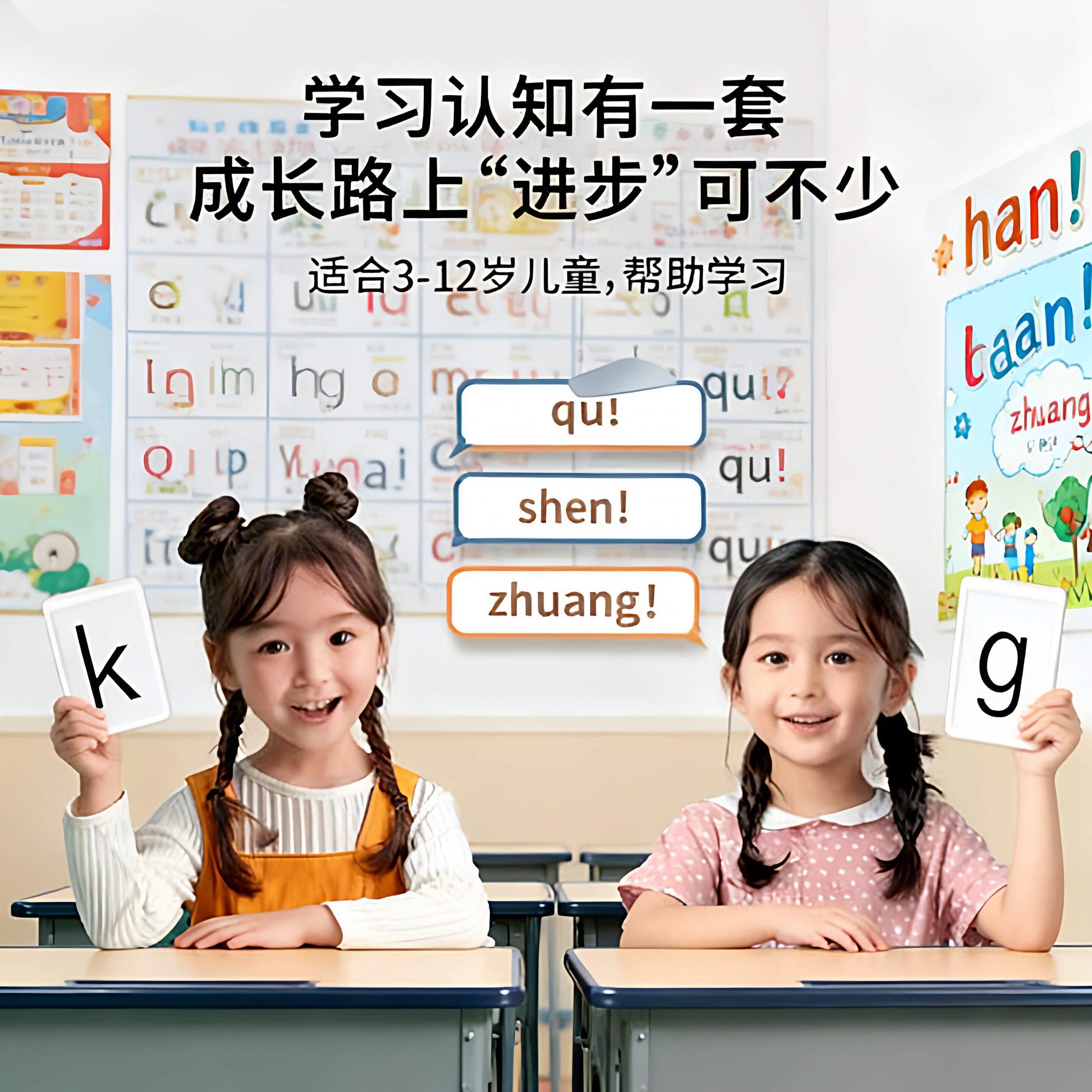 拼音麻将字母儿童趣味拼读汉语幼儿园3到6岁小学启蒙益智桌游玩具