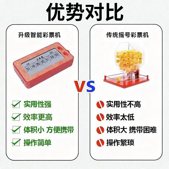 New lottery number selector AI intelligent algorithm analysis Lotto two-color ball number selector electronic shaker