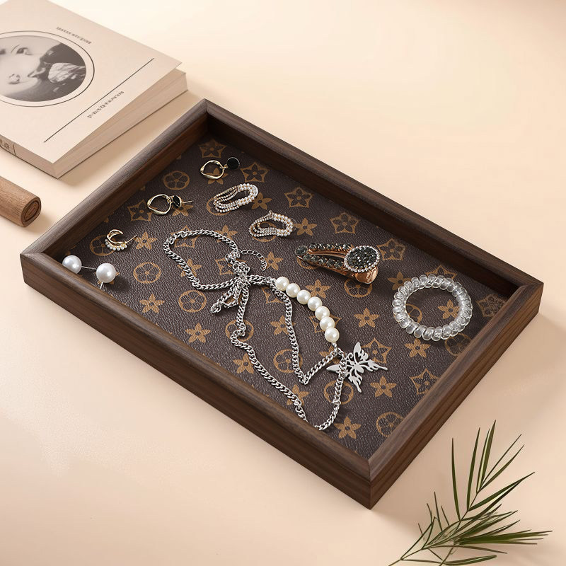 高档复古茶盘胡桃木首饰长方形轻奢木质收纳酒杯茶水文玩茶盘托盘,淘宝优惠券,粉丝福利购,淘宝优惠卷