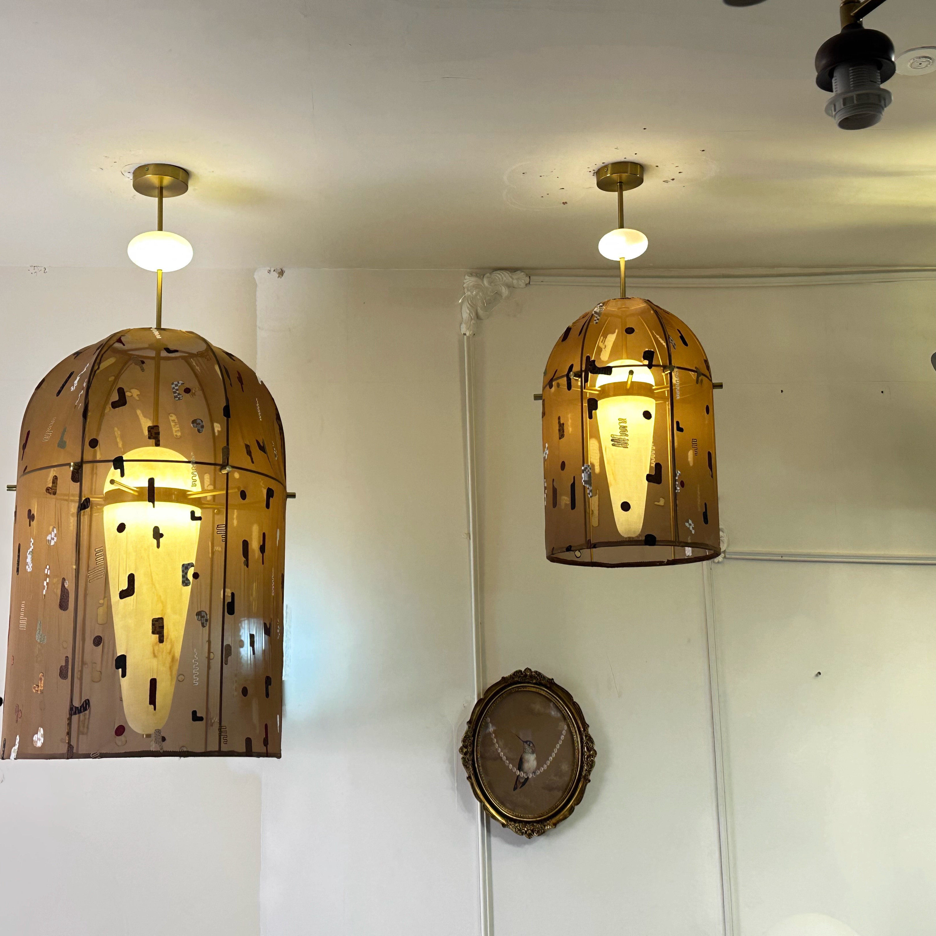 设计师创意古典东方灯笼酒店大堂餐桌吊灯手工刺绣艺术灯,淘宝优惠券,粉丝福利购,淘宝优惠卷