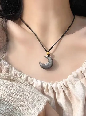 新中式国风平安锁项链女古风高级感流苏颈链复古简约百搭锁骨链潮