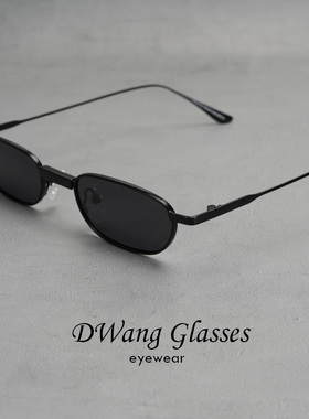 小镜面偏光扁框个性太阳镜