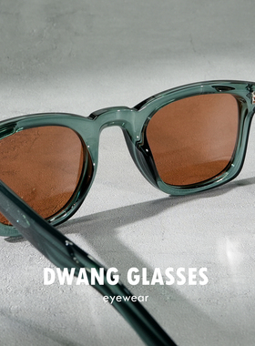 塑胶钛面框板材镜腿偏光粗框墨镜