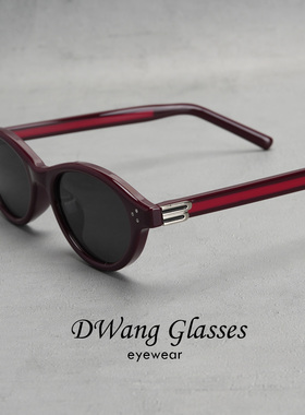 TR90扁镜框复古老钱奶奶风太阳镜