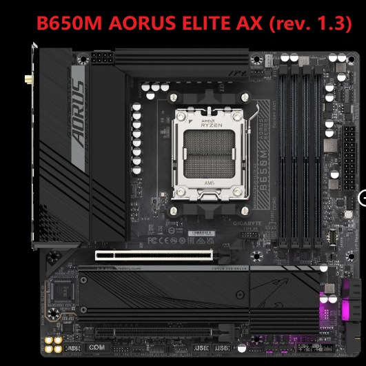 Gigabyte/技嘉 B760M AORUS ELITE AX DDR4支13600KF\13700KF CPU