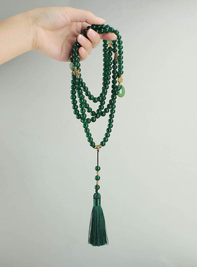 新中式斜挎链多用多层长款项链女