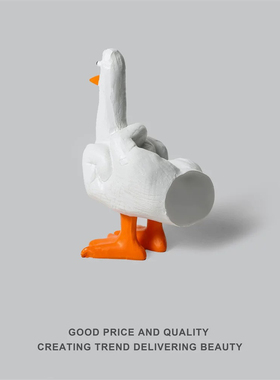 Duck You！给朋友送一个中指鸭创意生日小礼物桌面装饰品可爱摆件