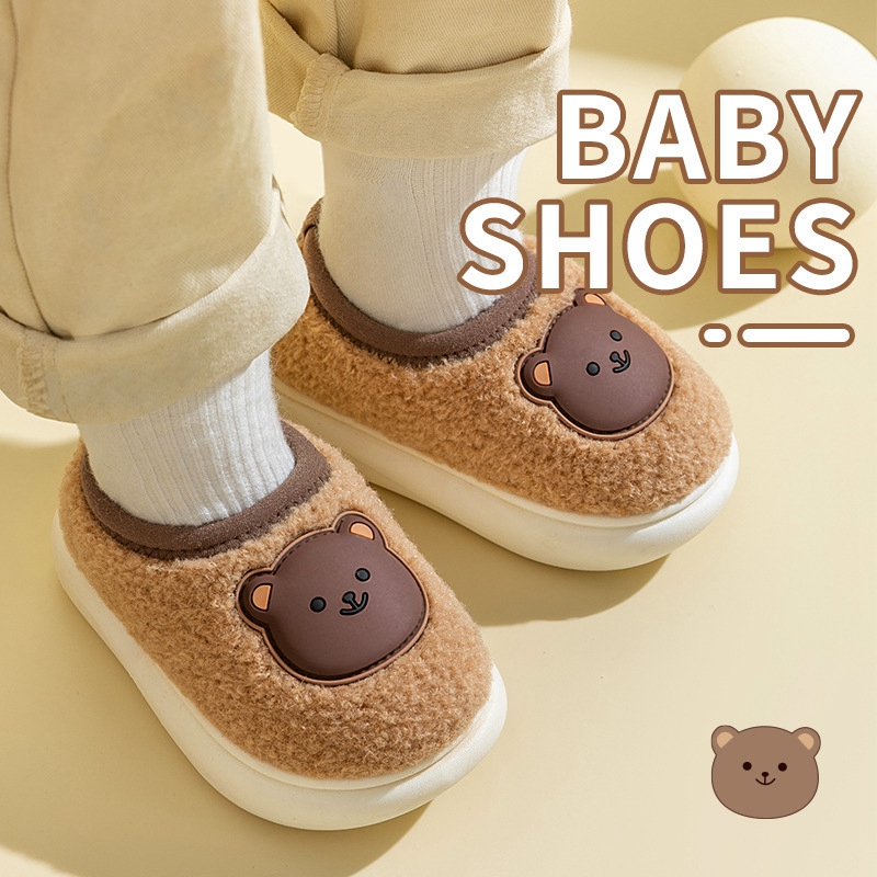 宝宝棉拖鞋2022新款冬季男宝一岁半包跟室内防滑卡通保暖加绒儿童