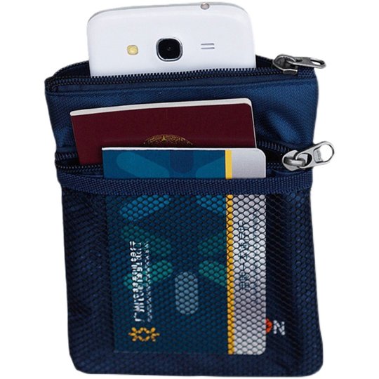 Bolsa de billetes multifuncional para hombres y mujeres que viajan al extranjero.