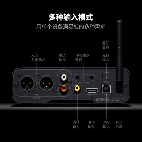 Fosi Audio弗西ZD3平衡dac解码器hifi发烧蓝牙HDMI光纤RCA前级XLR - 图2