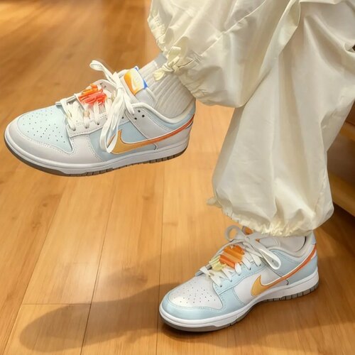Nike Dunk  Low Hawaii女款白蓝柔软舒适薄底低帮板鞋IB8877-191 - 图1