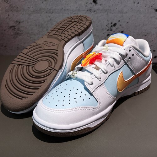 Nike Dunk  Low Hawaii女款白蓝柔软舒适薄底低帮板鞋IB8877-191 - 图2