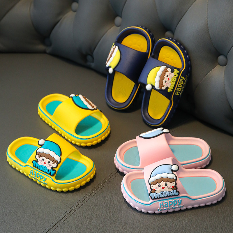 儿童拖鞋夏2023新款男童可爱时尚防滑软底居家室内亲子女孩凉拖鞋