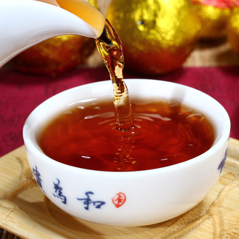 普洱柑礼盒茶叶小青橘 250g 年宫廷熟 8 克散装陈皮 250 新会绿皮小青柑 普洱柑礼盒茶叶小青橘 250g 年宫廷熟 8 克散装陈皮 250 新会绿皮小青柑
