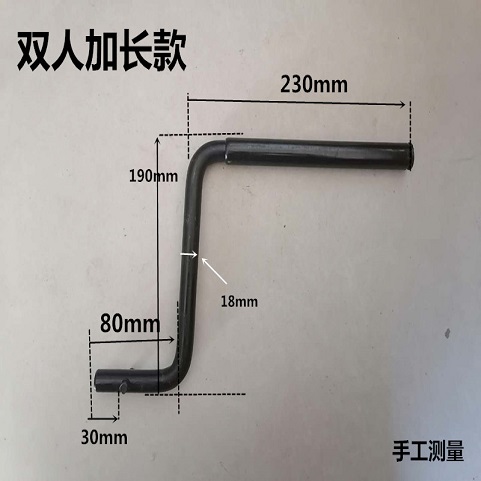 单缸柴油机配件起动手柄常柴S195拖拉机摇手1115 1125三轮车摇把-图1