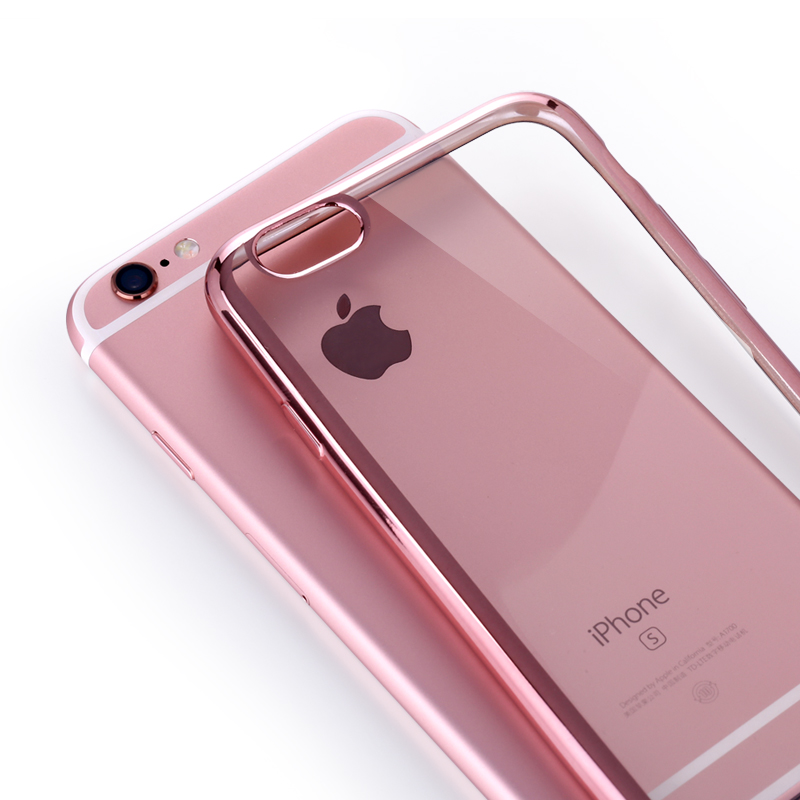 15高级感13玫瑰金12mini适用iphone6/6s手机壳7苹果6plus8透明电镀14pro简约11pro Max硅胶Xs Max/XR软壳3SE2-图3