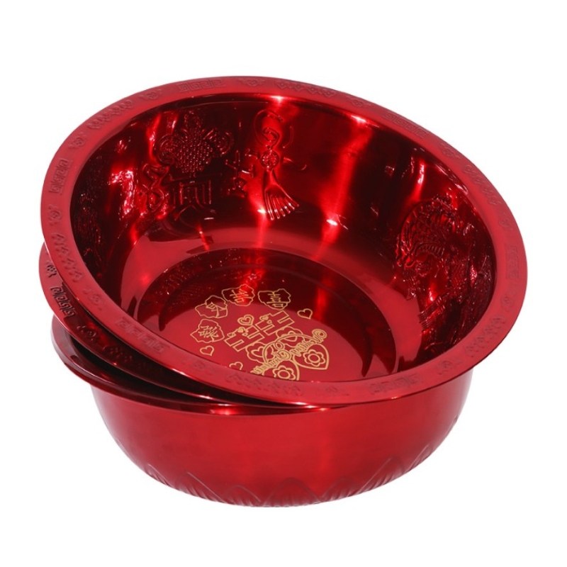 结婚礼纪搪瓷脸盆脚盆婚庆喜庆用品红色新娘陪嫁嫁妆红盆鸳鸯喜盆,淘宝优惠券,粉丝福利购,淘宝优惠卷