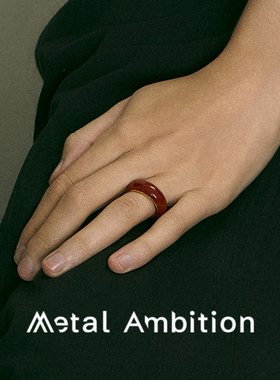 高级感戒指珐琅复古女