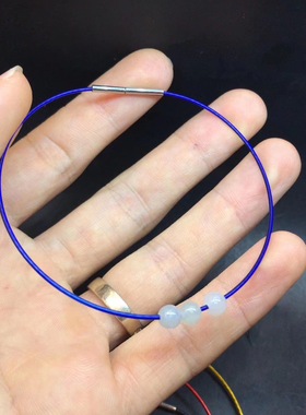 手链绳可穿3d硬金1mm超细小孔径