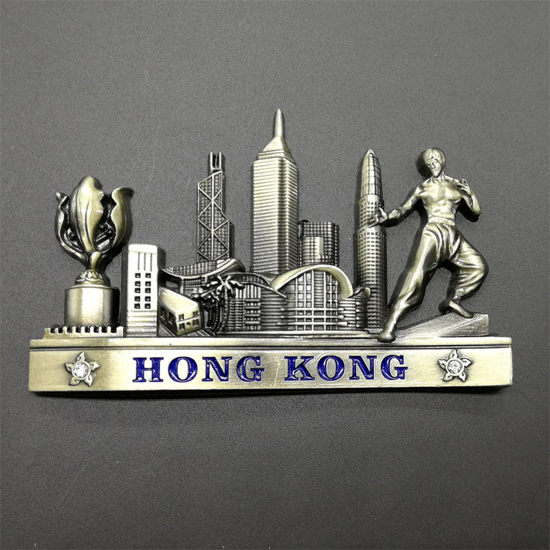 新款热卖香港旅维多利亚港中环山顶缆车游纪念品冰箱贴磁铁伴手礼 - 图3
