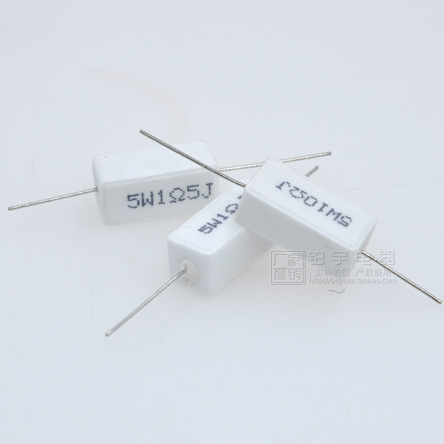 5W电阻音响分频器用水泥电阻高频瓷电阻1-12欧各规格功率分频电阻 - 图3