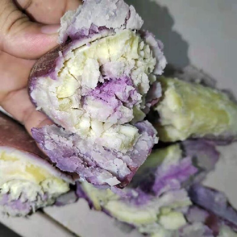 冰淇淋红薯新鲜现挖5斤中果一点红番薯白肉花紫心网红冰激凌红薯