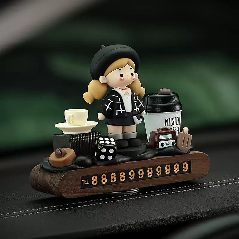 小野时光汽车临时停车挪车电话号码牌车载女高档摆件装饰用品大全,淘宝优惠券,粉丝福利购,淘宝优惠卷