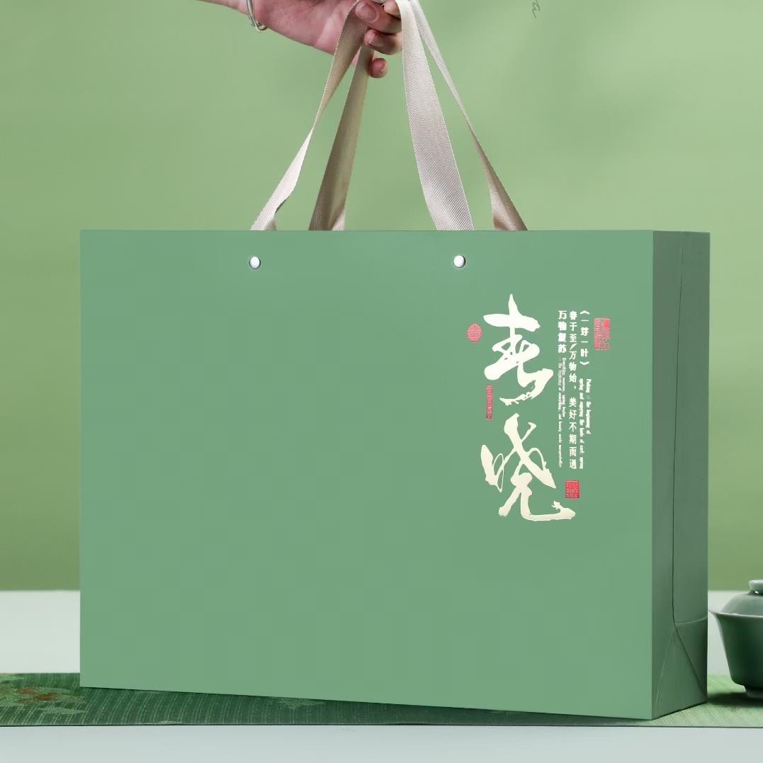 新款绿茶包装盒空礼盒碧螺春龙井毛峰毛尖六安瓜片茶叶礼盒装空盒 - 图2
