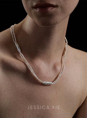 JX I 沙忆成光 天然巴洛克珍珠项链极简多层设计高级感珍珠锁骨链