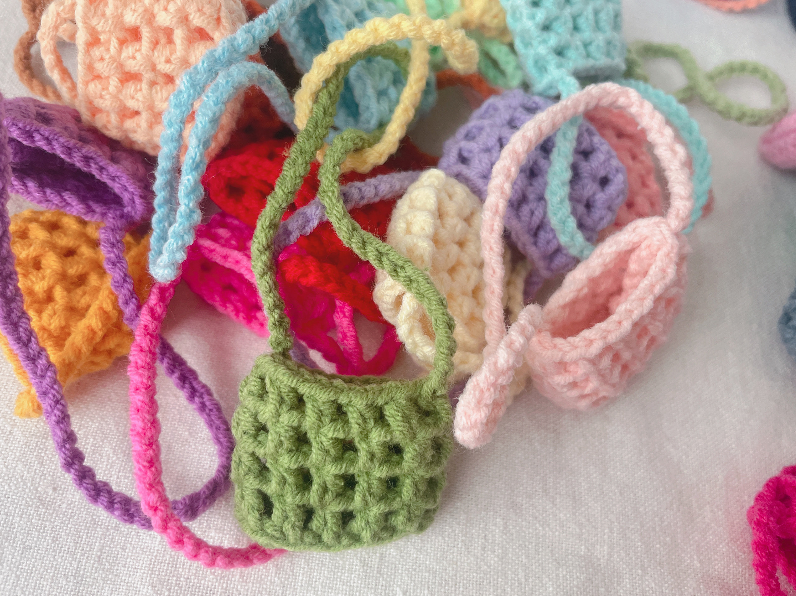 成品网格华夫格手工毛线DIY钩织娃包BJD棉花娃娃拉布布配饰斜挎包,淘宝优惠券,粉丝福利购,淘宝优惠卷