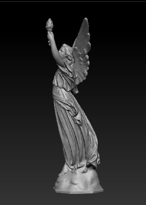 火炬天使西方女神3D模型stl 三维文件 欧式人物雕塑 打印雕刻模型 - 图3